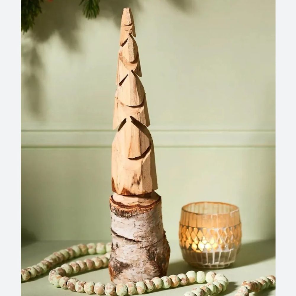 Anthropologie terrain carved birch tree, NEW!!